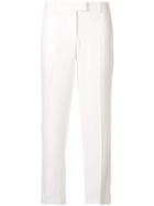 Ermanno Scervino Plain Straight Leg Trousers - White