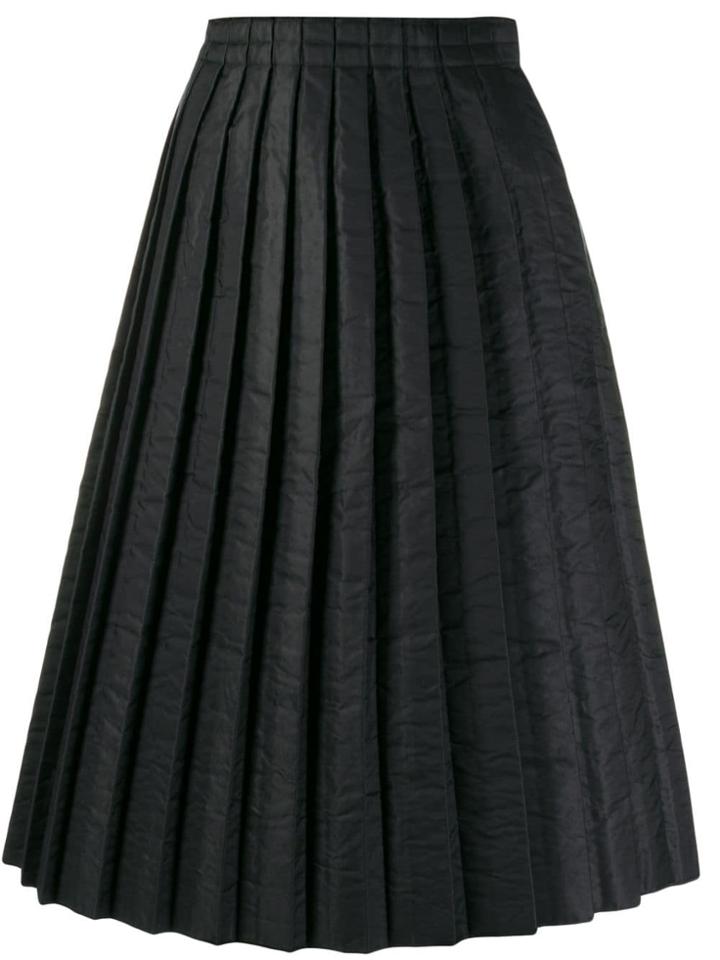 Mm6 Maison Margiela Padded Pleated Skirt - Black