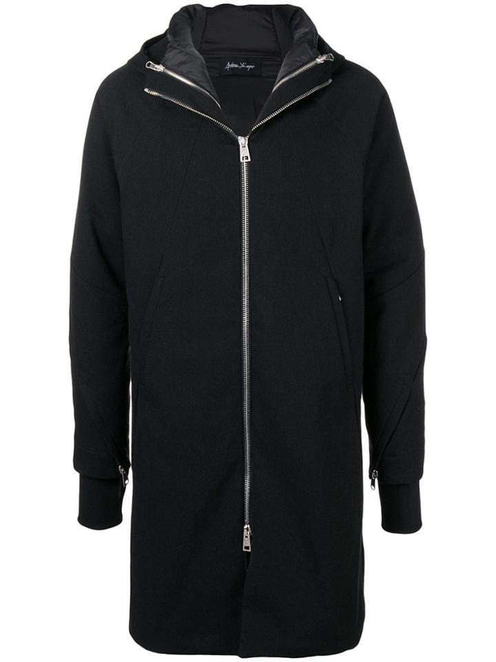 Andrea Ya'aqov Hooded Down Coat - Black