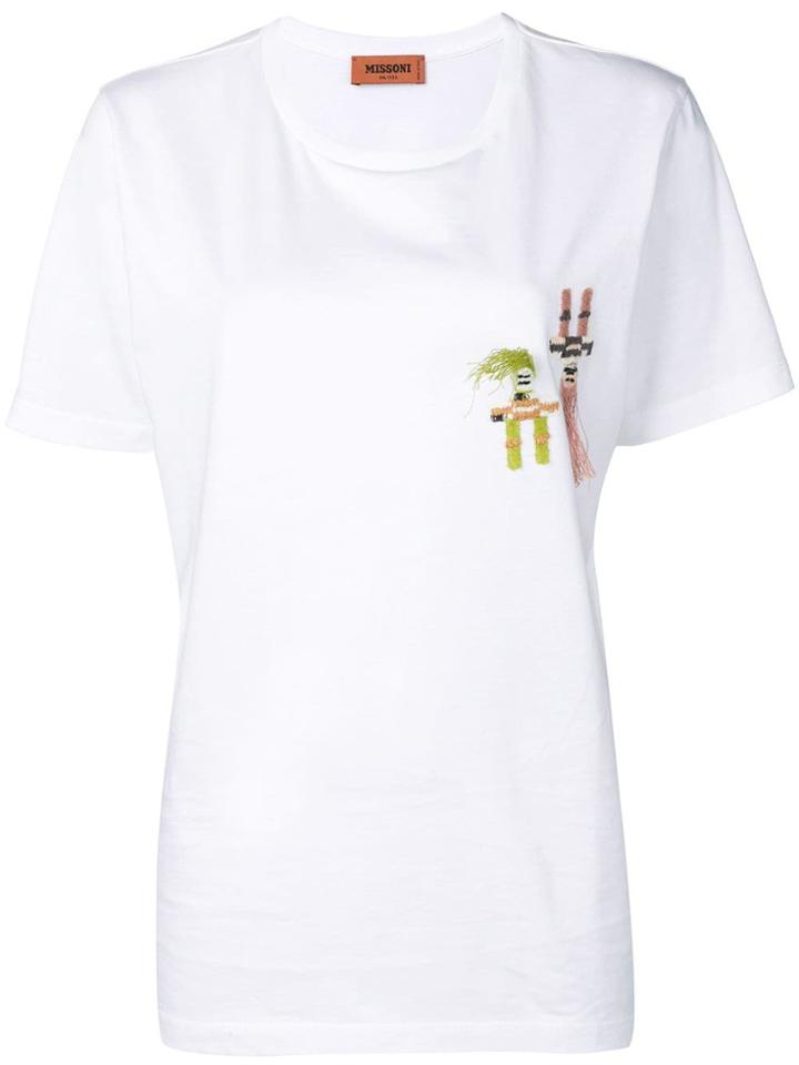Missoni Embroidered Doll T-shirt - White
