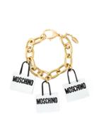 Moschino Shopping Bag Charm Bracelet