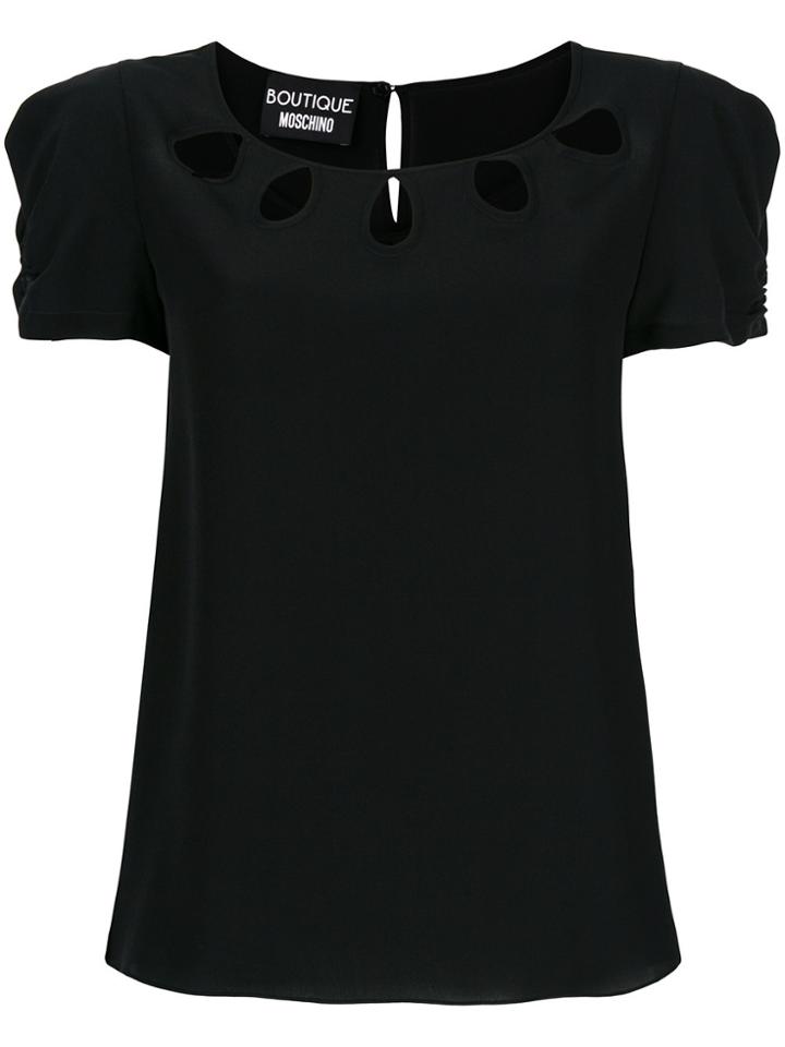 Boutique Moschino Cut Out Detail Top - Black
