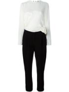 Lanvin Draped Jumpsuit, Women's, Size: 36, Black, Spandex/elastane/acetate/viscose/wool