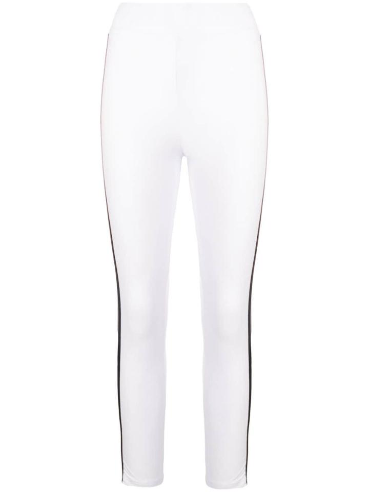 Gcds Logo Stripe Leggings - White
