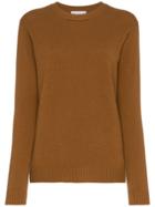 Alexandra Golovanoff Round Neck Cashmere Jumper - Brown