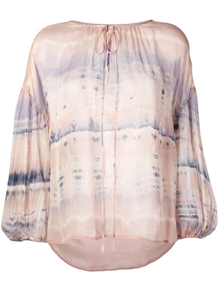Raquel Allegra Tie-dye Blouse - Neutrals