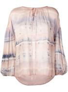 Raquel Allegra Tie-dye Blouse - Neutrals