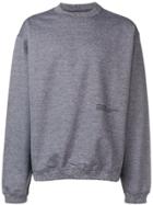 Oamc Melange Crew Neck Sweatshirt - Grey