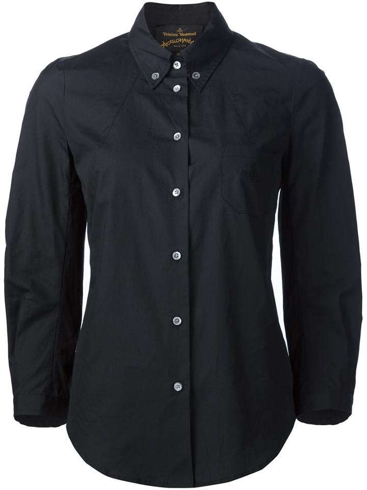 Vivienne Westwood Anglomania Cave Shirt, Women's, Size: 42, Black, Cotton