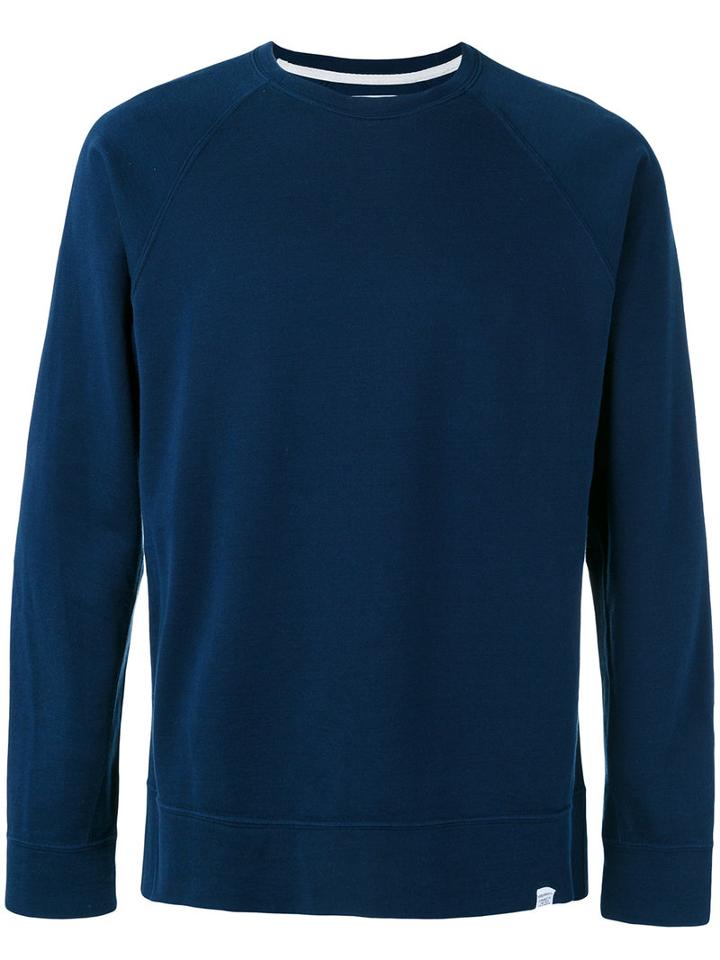 Norse Projects Plain Sweatshirt, Men's, Size: Small, Blue, Cotton
