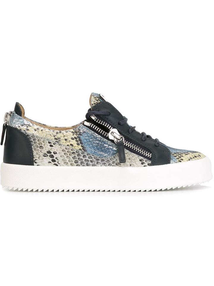Giuseppe Zanotti Design Snakeskin Effect Sneakers
