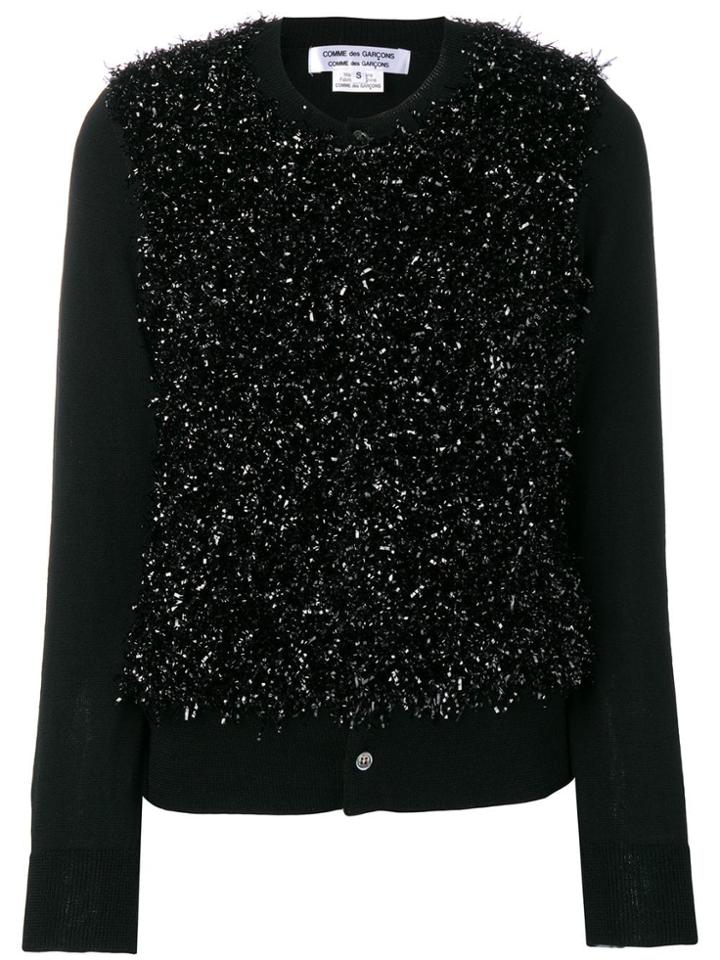Comme Des Garçons Comme Des Garçons Embellished Front Jumper - Black