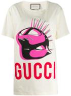 Gucci Manifesto Oversized T-shirt - Neutrals