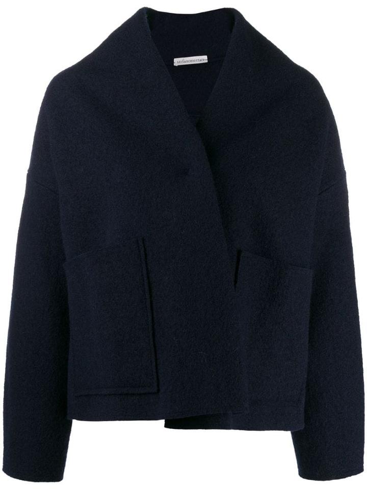 Stefano Mortari Oversized Jacket - Blue