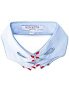 Vivetta - Cernia Collar - Women - Cotton - One Size, Blue, Cotton