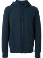 Michael Kors Zipped Hoodie, Men's, Size: Xl, Blue, Cotton/spandex/elastane