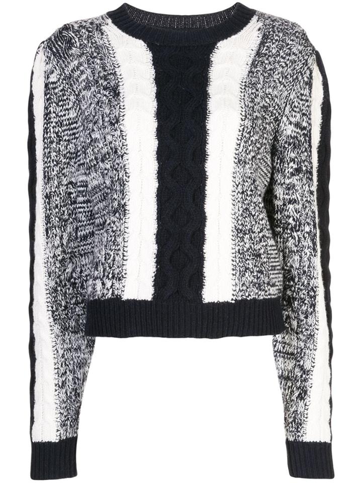 Jason Wu Cable Knit Jumper - White