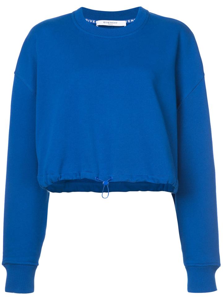 Givenchy Cropped Sweatshirt - Blue