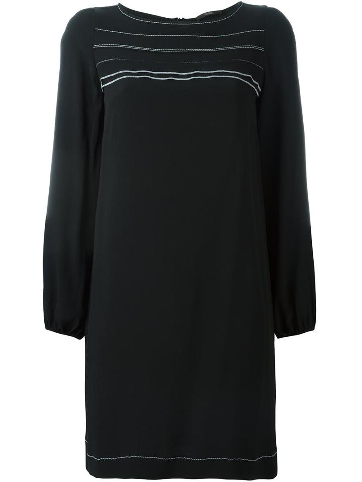 Odeeh Contrast-seam Detailed Dress