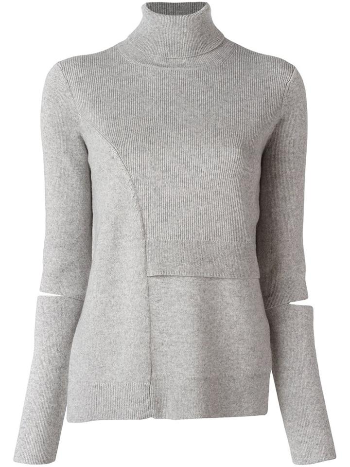 Proenza Schouler Cut Out Detail Jumper, Women's, Size: Medium, Grey, Spandex/elastane/cashmere/wool