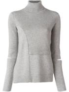 Proenza Schouler Cut Out Detail Jumper, Women's, Size: Medium, Grey, Spandex/elastane/cashmere/wool