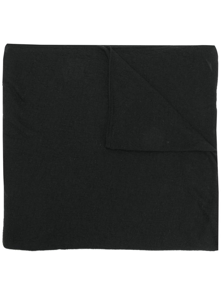 Faliero Sarti Classic Knitted Scarf - Black
