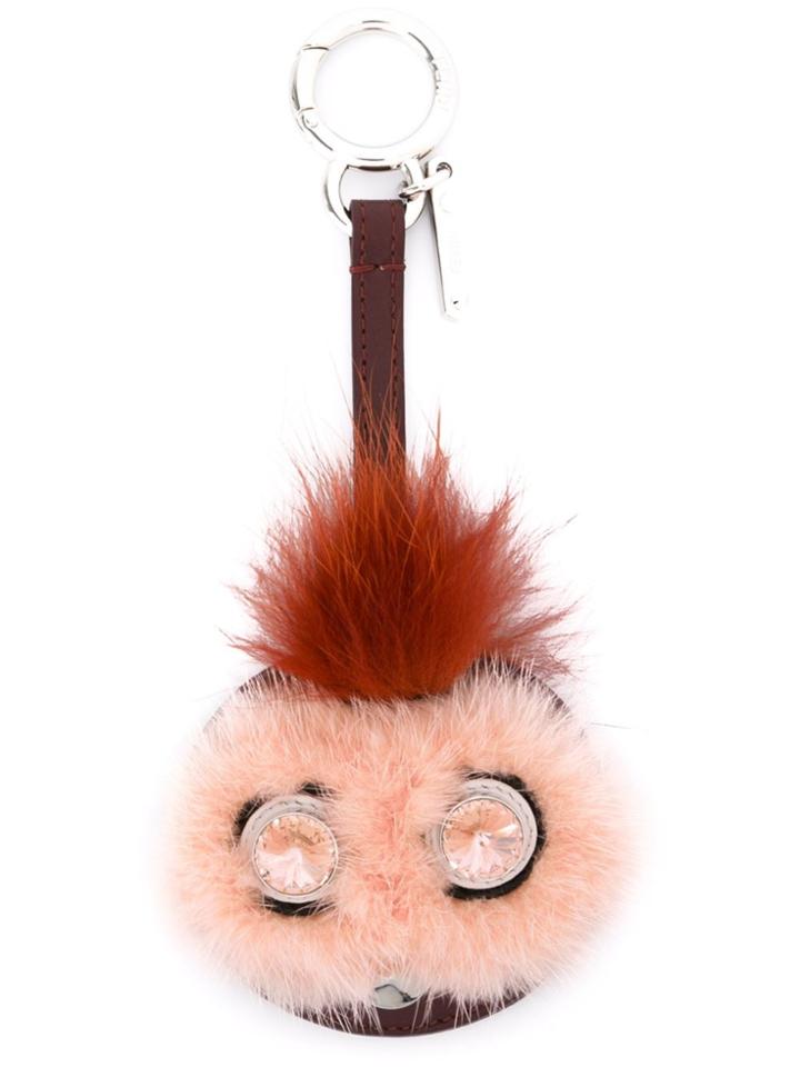 Fendi Mirror Bag Charm - Pink & Purple
