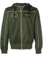 Ea7 Emporio Armani Piped Satin Track Top - Green
