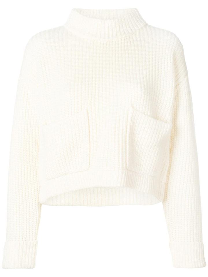 Philosophy Di Lorenzo Serafini Ribbed Knit Jumper - White