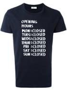 Closed Printed T-shirt, Men's, Size: Xl, Blue, Cotton