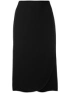 Valentino Petal Hem Skirt - Black