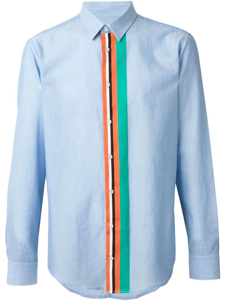 Msgm Striped Placket Shirt