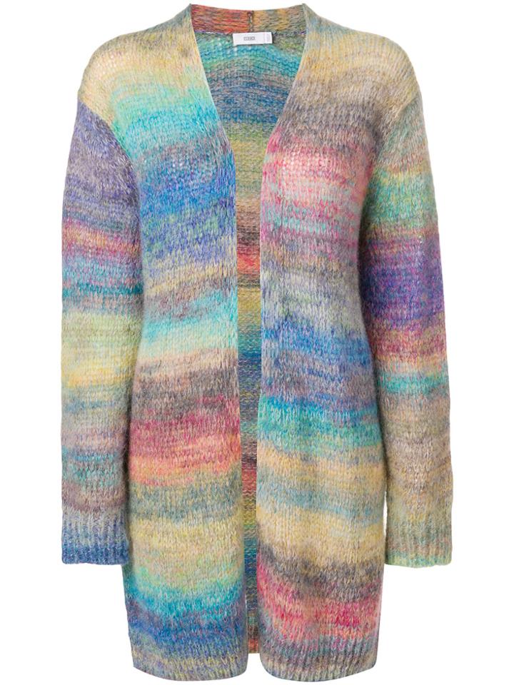 Closed Knitted Cardigan - Blue