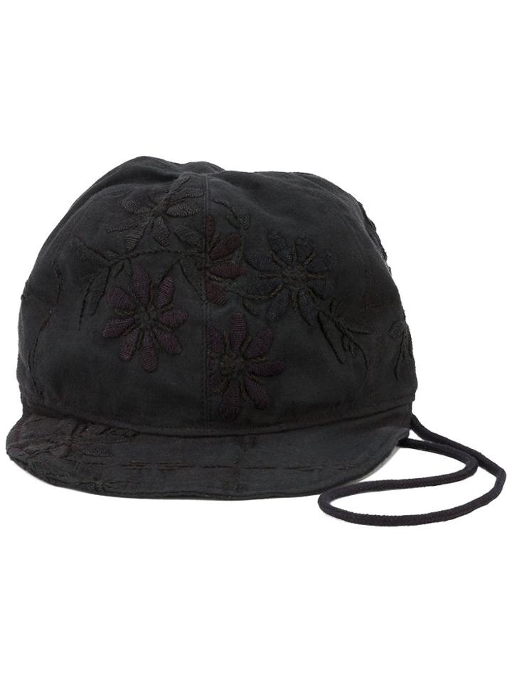 By Walid Handkerchief Hat - Black
