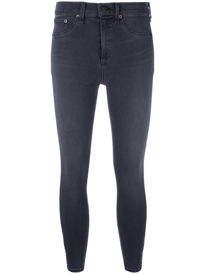 Rag & Bone /jean Skinny Cropped Trousers, Women's, Size: 28, Grey, Modal/cotton/polyester/spandex/elastane