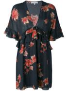 Iro - Floral Print Dress - Women - Cotton/viscose - 40, Black, Cotton/viscose