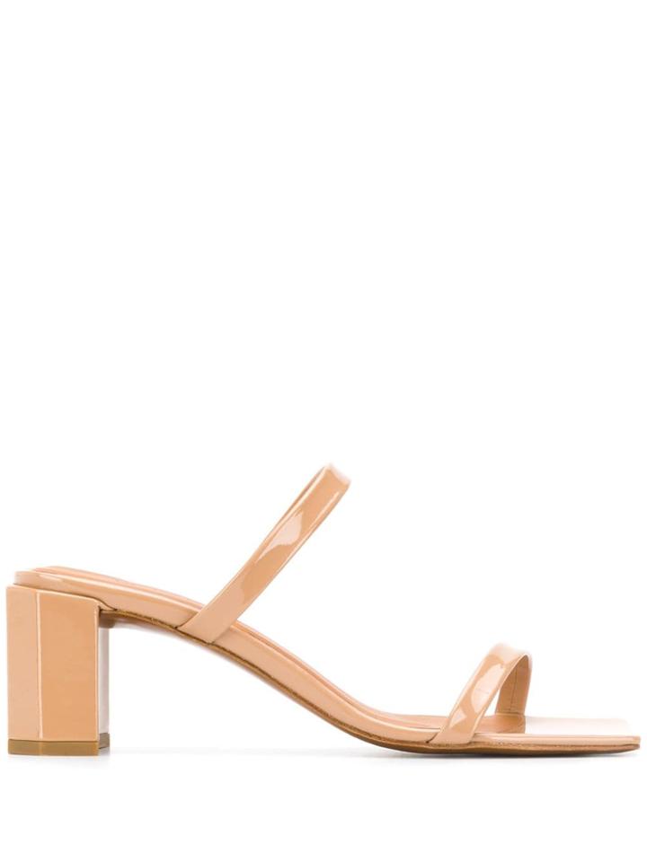 By Far Tanya Patent Sandals - Neutrals