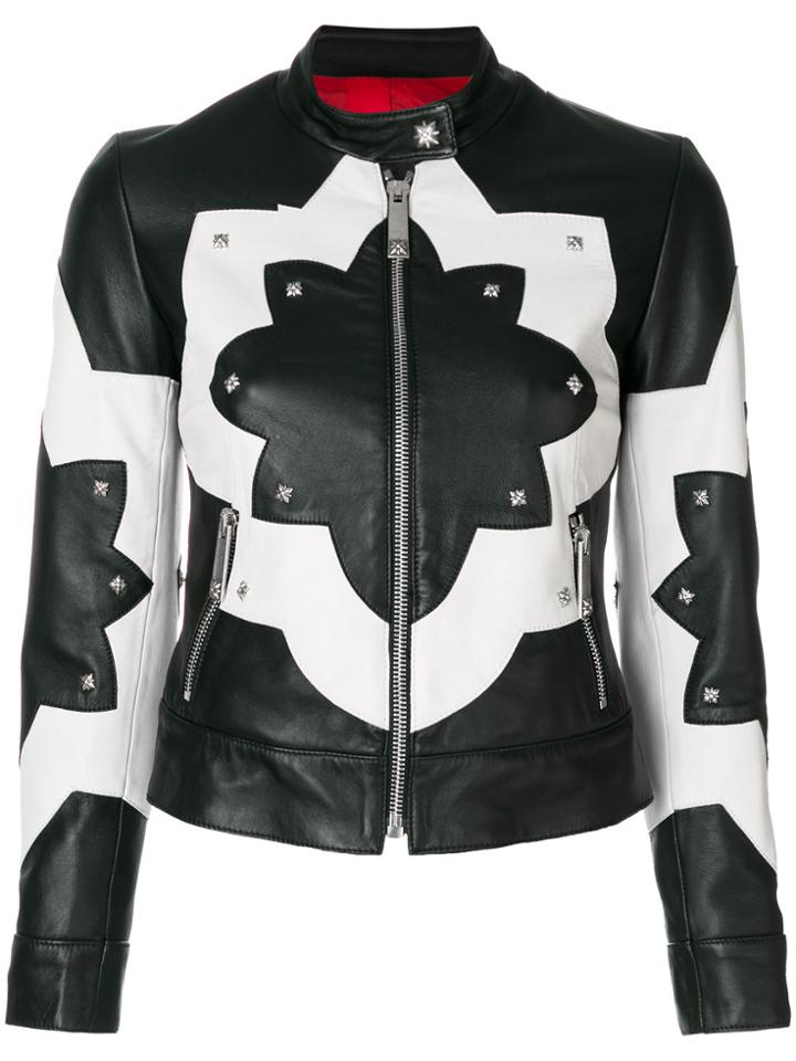 John Richmond Two-tone Stud Jacket - Black
