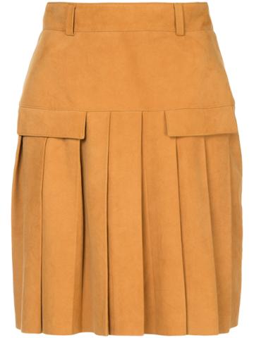 Kitx Intuitive Pleat Mini Skirt - Brown