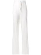 Pinko Flared Knit Trousers - White