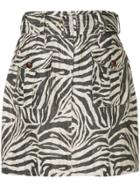 Zimmermann Zebra Print Skirt - Brown