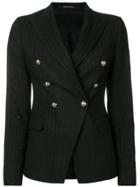 Tagliatore Pinstripe Blazer - Black