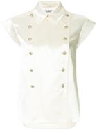 Chanel Pre-owned Cc Short Sleeve Top - White