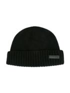 Dsquared2 Kids Knitted Ribbed Hat, Boy's, Size: 52 Cm, Black