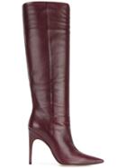 Sergio Rossi Pointed Knee-high Boots - Pink & Purple