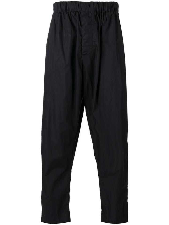 Casey Casey - Cropped Trousers - Men - Cotton - Xl, Black, Cotton