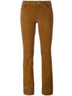J Brand Bootcut Suede Trousers - Neutrals