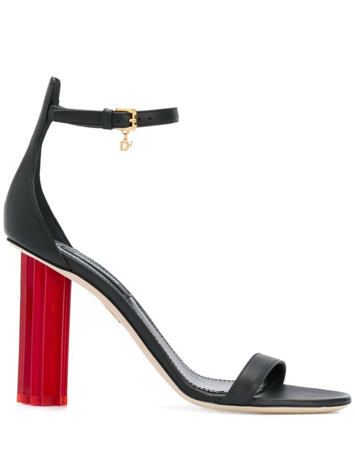 Dsquared2 Geometric Heel Sandals - Black