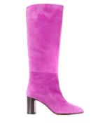 Carel Theesee Chunky-heel Boots - Purple