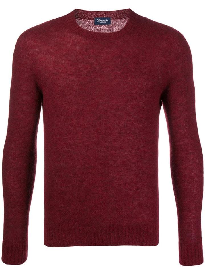 Drumohr Fitted Jumper - Red